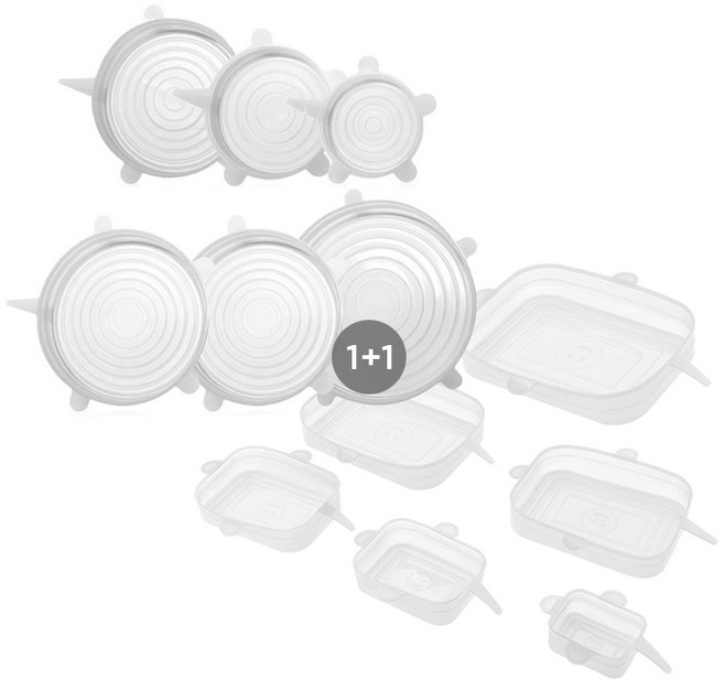 실리콘 뚜껑, 실리콘랩 뚜껑 6종/사각형+사각형, 1개