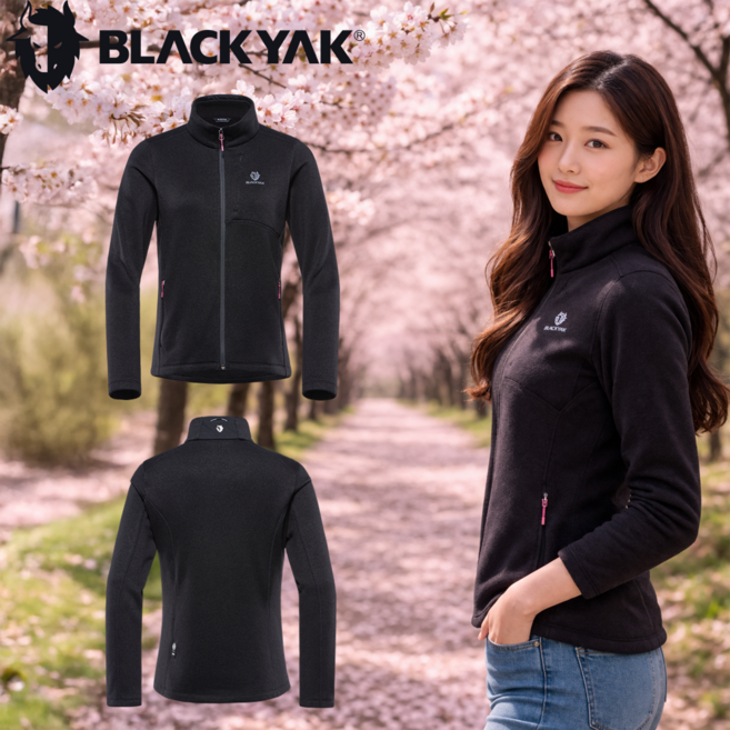 블랙야크 바람막이 여성 플리스 후리스 등산 자켓 가을 겨울 점퍼 . B코지모2자켓 1BYJKW2502