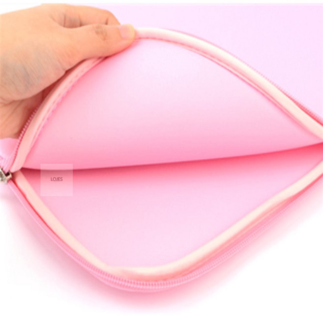 로블리제니 무지 노트북파우치 태블릿가방 13인치 15.6인치 기스방지, 1개, 핑크