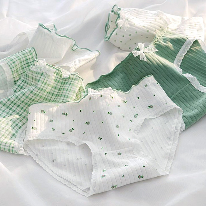 플랜와이 상큼 러블리 순면 주니어 팬티 5종 세트