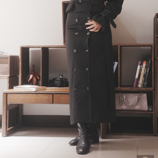 【睿依女裝RYI】黑色套裝 雙排釦西裝外套