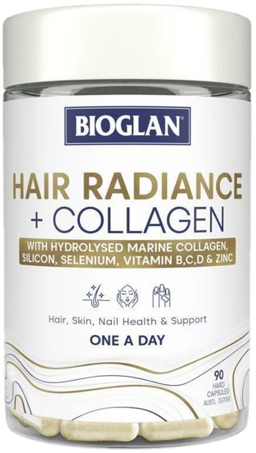Bioglan Hair Radiance Collagen 90 Capsules 바이오글랜 헤어 레디언스 콜라겐 90 정, 1개, 90정 - 쿠팡