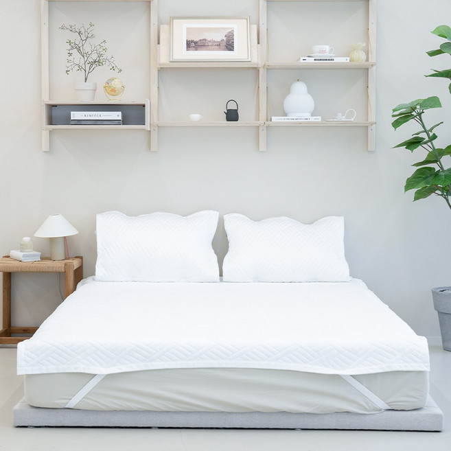 온결 듀라론 냉감패드 여름 쿨매트, 화이트