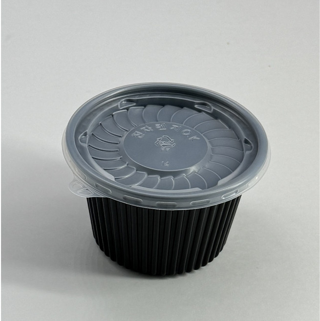 버디팩 105파이 PP 국용기(대) M-105C 검정 1000개 세트 - 렌지컵 밥용기, 1000세트