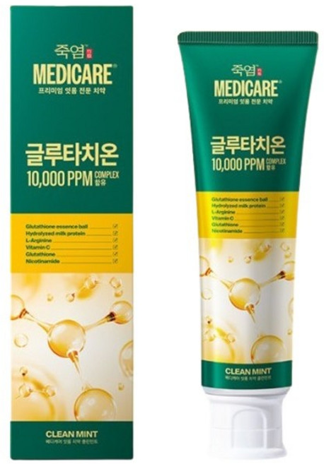 죽염 메디케어 글루타치온 클린민트 치약, 100g, 1개입, 2개