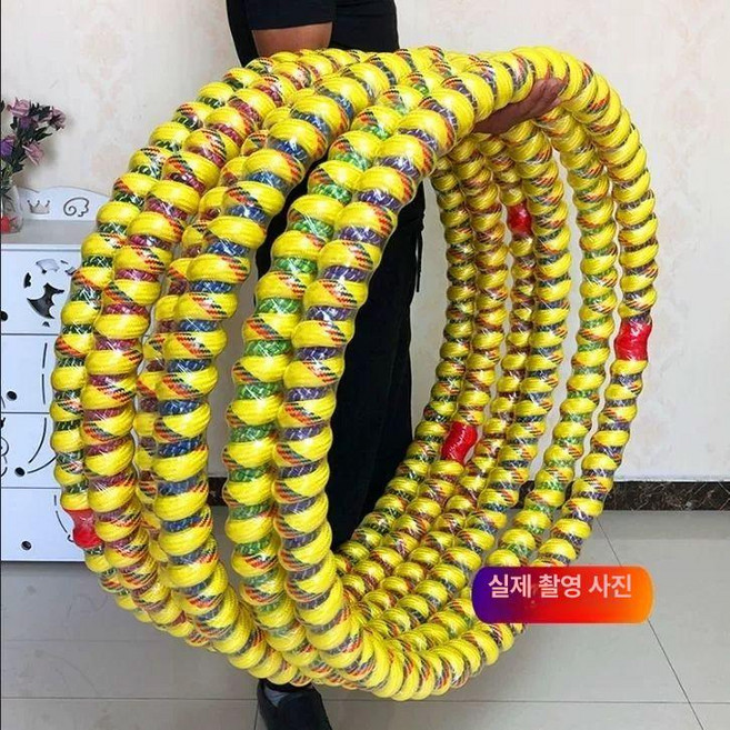 실로꼬은훌라후프 실외 4 꽈배기 감량 5KG 지압, 1개, 2~2.5kg 소고기줄 점핑 로프 줄자, 1kg