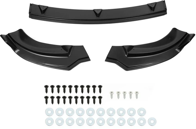 테슬라 모델 Y 2020-2021용 자동차 앞 범퍼 립 바디 키트 스포일러 보호 커버 스플리터 가드, 03 matte black