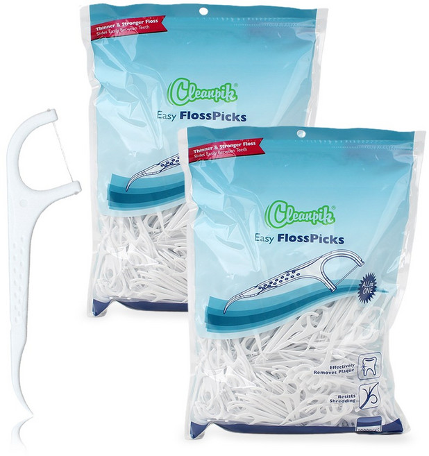 클린픽 심플 플로스픽스 치실, 1000개입, 2개