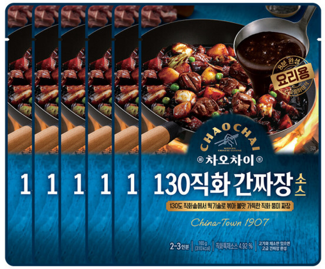 차오차이 130직화간짜장소스, 6개, 165g