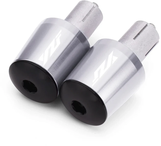 오토바이 액세서리 CNC 알루미늄 핸들 바 그립 바 엔드 플러그 핫 딜 YZF R3 R25 R6 R1 R125 R250 R6s 78 22mm에 적합, Silver No logo, 1개