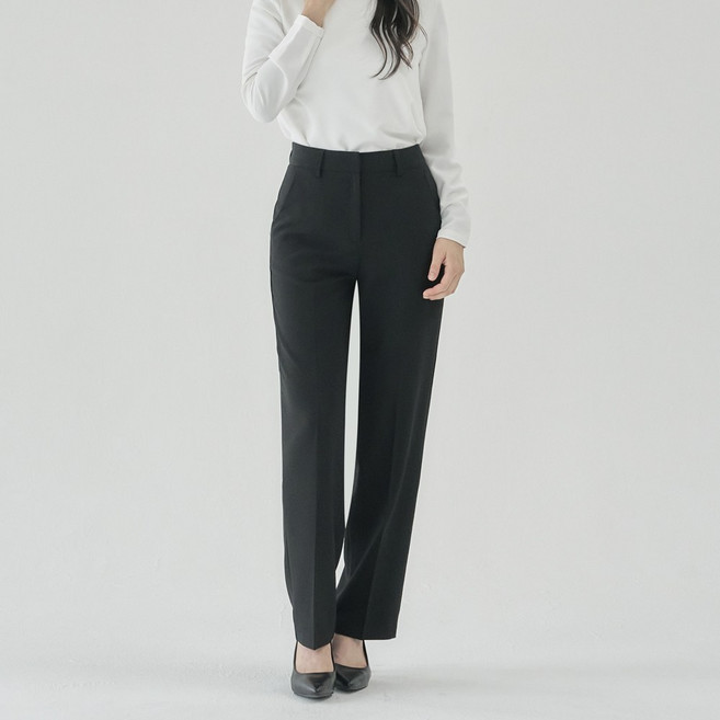 더웨이나인 여성 정장 바지 슬랙스 빅사이즈 검정 면접 가성비 Pants