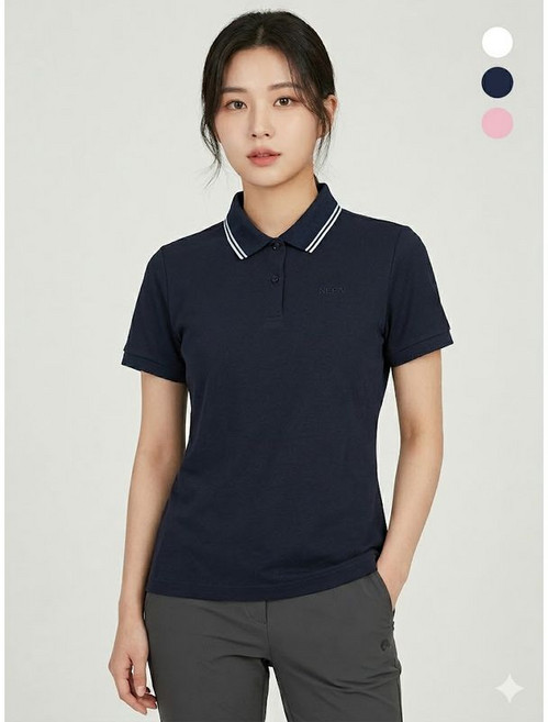 (매장정품) 네파 남성 여성 카라 폴로 반팔 티셔츠