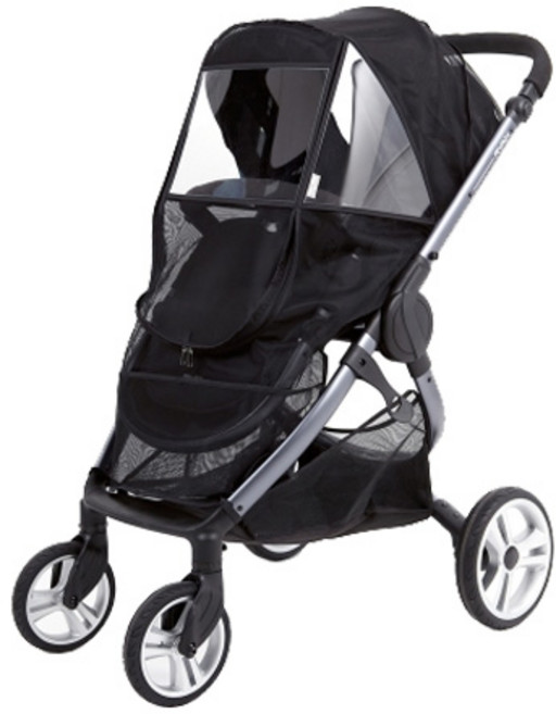 휴대용/디럭스 유모차 사계절 멜란지 방풍 모기장 방한 레인커버, 1개, 07.디럭스 모기장커버