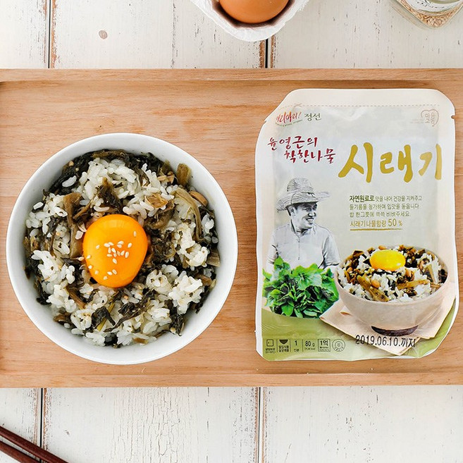 시래기 나물 밥 윤영근의 착한나물 80g (수량선택) 비빔밥 볶음밥, 5개