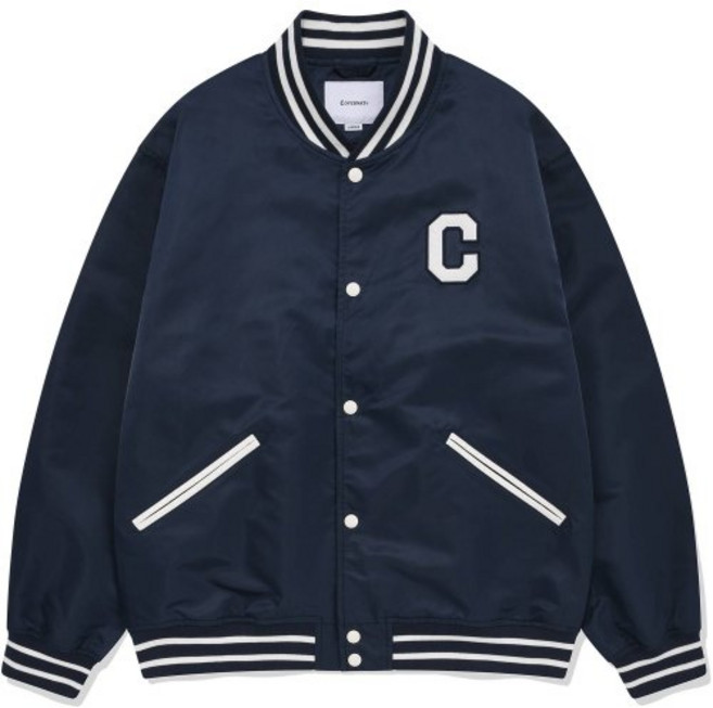 커버낫 COVERNAT C 로고 바시티 자켓 네이비 CO2401JK10NA 420730