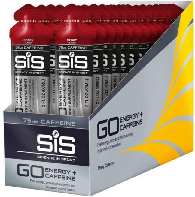 에너지 젤 Science in Sport 사이언스 인 스포츠 팩 SIS 카페인 22g 빠른 작용 탄수화물 퍼포먼스 및 지구력 베리 맛 2온스 30개입 1박스