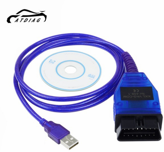 VAG KKL 409.1 FTDI FT232RL 칩 스캐너 도구 OBD2 진단 케이블 USB 인터페이스 멀티 차량용 자동