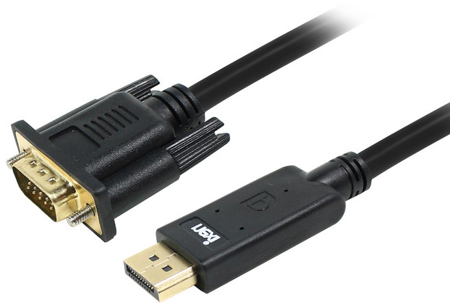 넥시 DP TO VGA 디스플레이포트 모니터 RGB 변환 케이블, DPTOVGA 1.8m, 1개