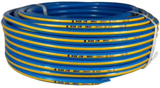 [에이팩스 케미칼] 국산 빵빵이 물호스 연결구 포함 15mmx30M 50M 식당용 원예용 축사용, 1개, 하늘색