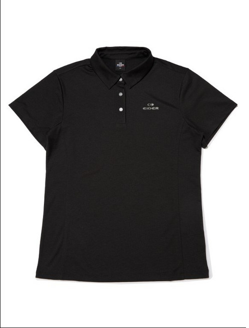 DWM24285Z1 POP 트위스팅 여성 반팔 폴로 티셔츠 (Black)