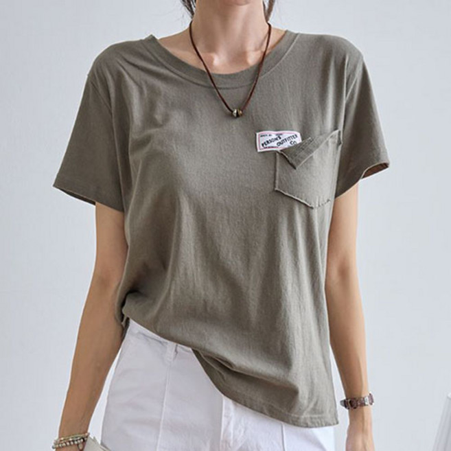 [나크21] (55~88) 컷아웃 포켓 반팔티 KO52-T-25