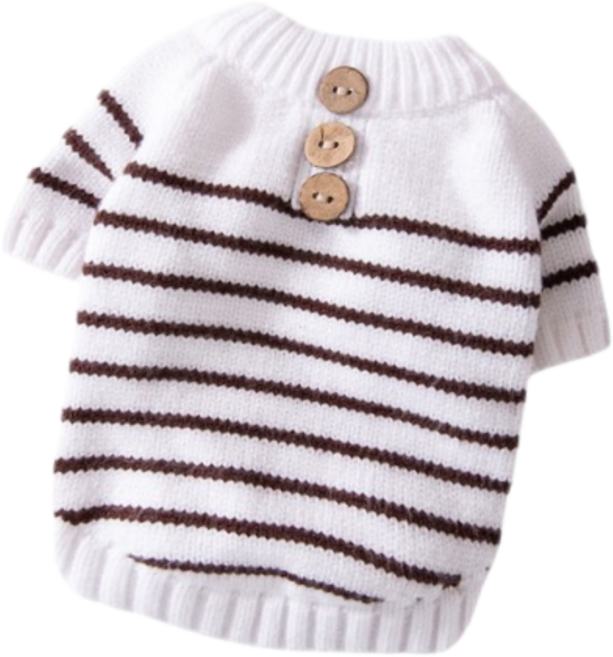 강아지봄옷 니트 스웨터, 1개, 화이트