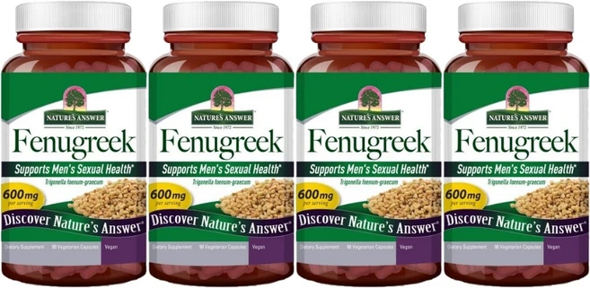 네이처스앤서 호로파 600mg, 4개, 90정 - 쿠팡