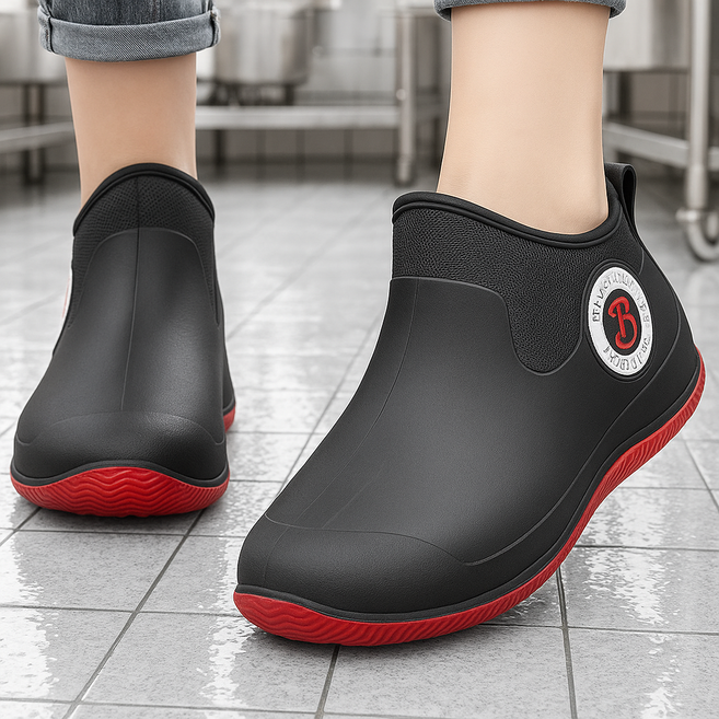 키누리 여성 여자 짧은 발목 주방 장화