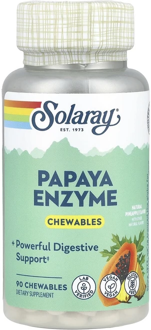매우편하고 Solaray 파파야 효소 천연 파인애플 츄어블 90정 끝내주게잘나가는상품, Solaray파파야효소천연파인애플츄어블90정, 1개 - 쿠팡
