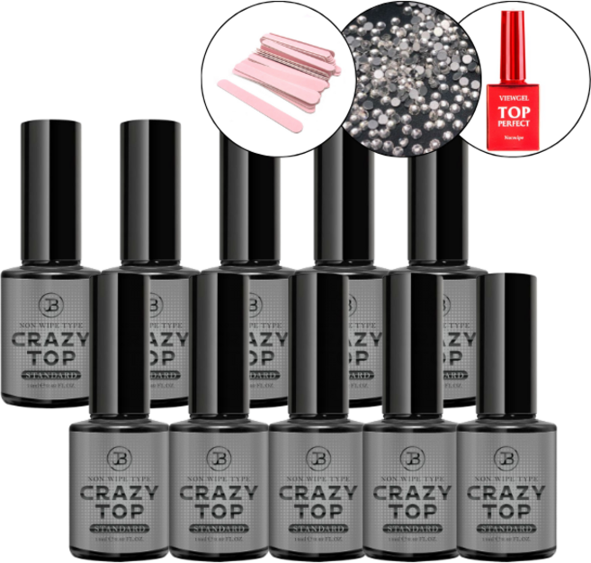 그라시아 진비 크레이지 탑 젤 소프트 병 타입 10개+탑젤, 1개, 14g, 스탠다드