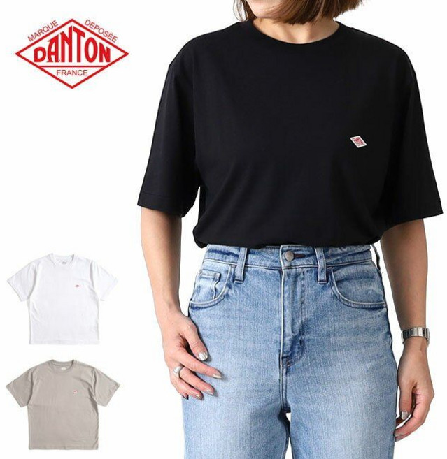 단톤 DANTON 26SS 여자 크루넥 기본 티셔츠 3color DT-C0195 CVT