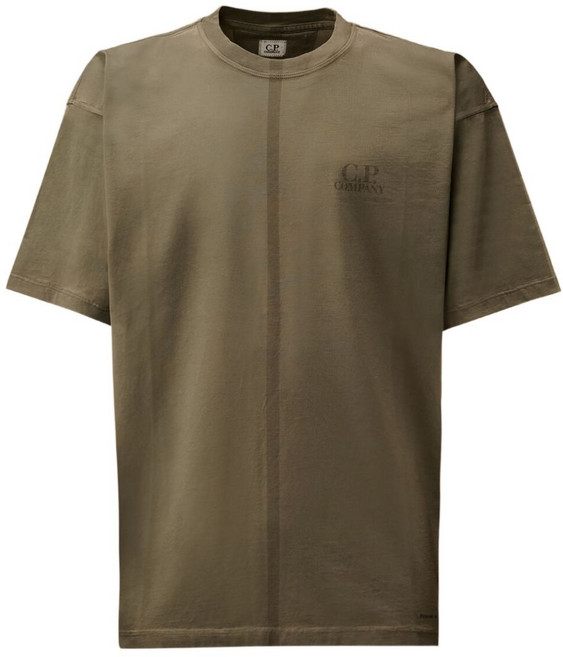 C.P.컴퍼니 로고 프린트 반소매 티셔츠