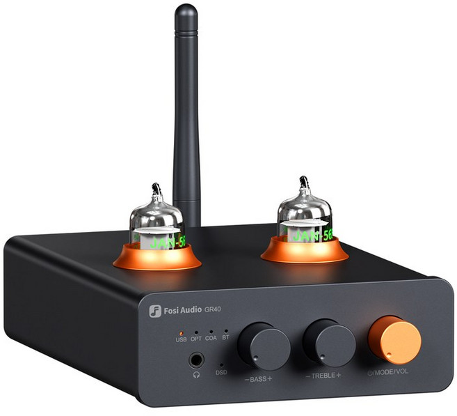 Fosi GR40 블루투스 폰 프리 게임용 하이파이 컨버터 O 블랙, GR40 디코딩 이어폰트리플