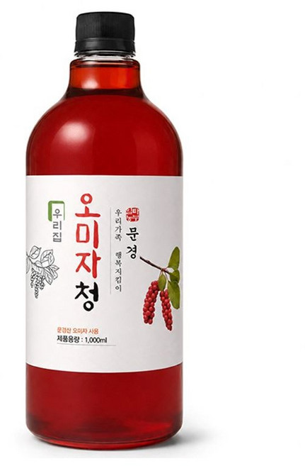 문경 오미자청 오미자원액 오미자차 오미자엑기스, 1L, 1개입, 1개