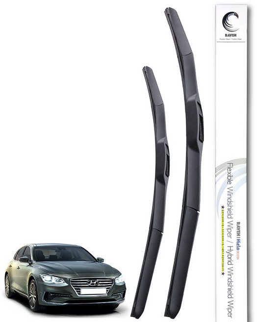 레이븐 그랜저HG 그랜저IG 더뉴 그랜저 GN7 호환 하이브리드 와이퍼 운전석+조수석 세트 650+450, 현대 그랜저IG (16년~19년) 2618