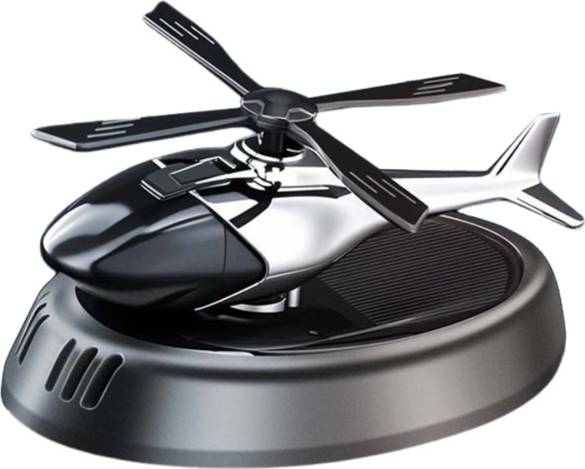 회전 비행기 자동 회전 차량용 디퓨저 자동차 인테리어 소품 장식품 선물, 1개, 블랙