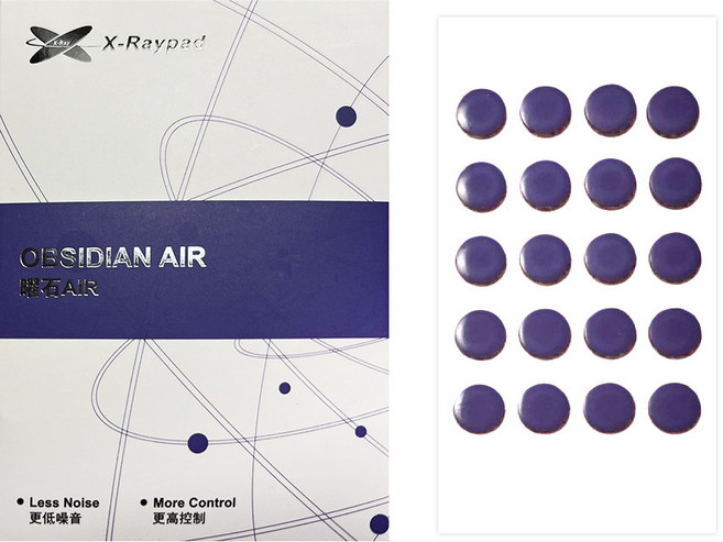 X-raypad 옵시디안프로 AIR Universal 도트 40pcs 범용 유리패드 피트, 옵시디안 AIR Universal