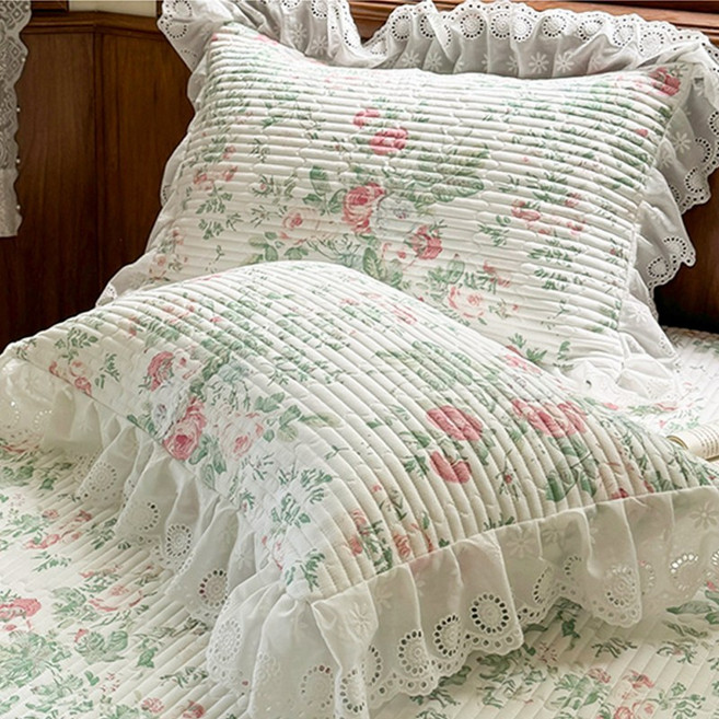 러빙랩 앨리스 순면 레이스 베개커버 2개 1세트