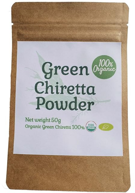 100%유기농 센신렌 파우더 Green Chiretta/Andrographis Powder 부님바 천심련 파탈라이전 안드로그라피스 아유르베다 100g 50g