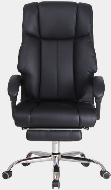 동서가구 페리스 침대형 가죽 의자 사무용 컴퓨터 의자 오피츠체어 DF925743, 블랙