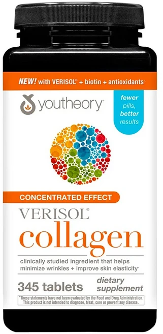 유씨어리 콜라겐 345정 비오틴 함유 Youtheory Collagen, 1개, 390정 - 쿠팡
