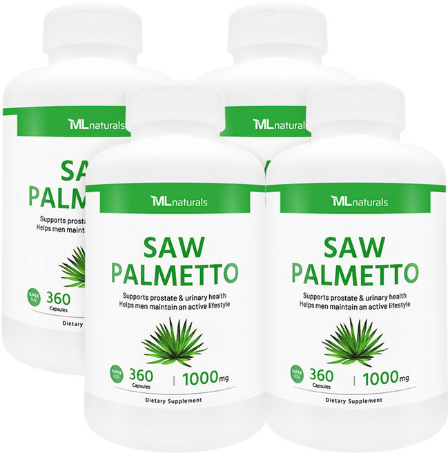 [미국번개배송] 착한명품 마이라이프 내추럴스 쏘팔메토 1000mg (수퍼사이즈), 4개, 360정