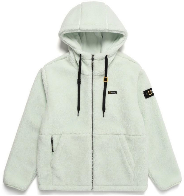 2023년 내셔널지오그래픽 남녀공용 후리스 뽀글이 코스토니 플리스 후드 집업 양털 제이드 N234UFJ910