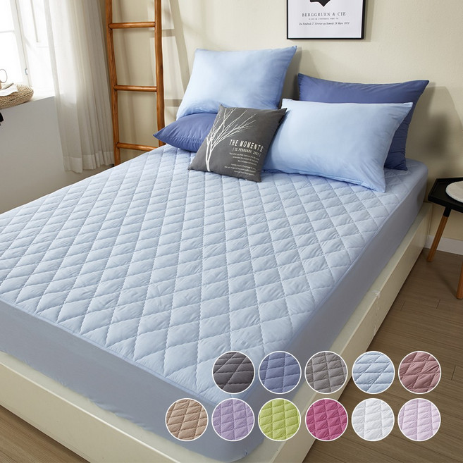 국내산 순면 데일리 누빔매트커버 더블D