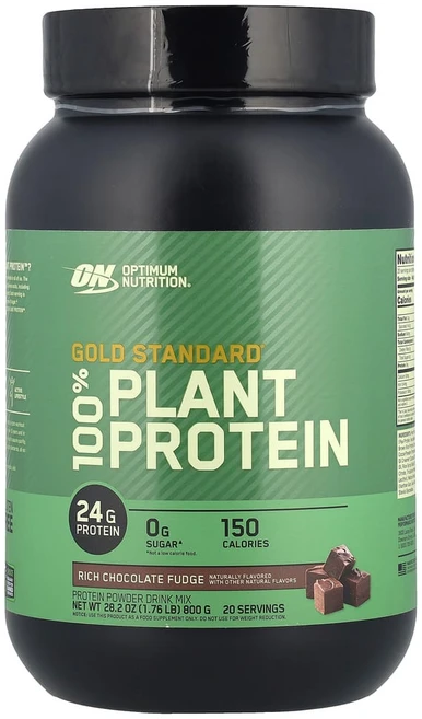 옵티멈뉴트리션 Gold Standard 100% 플렌트 프로틴 리치 초코 퍼지 1.76 lb 800 g, 800g, 1개 - 쿠팡