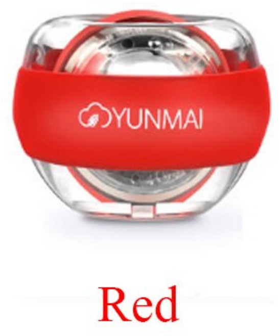 Xiaomi Youpin Yunmai Powerball Anti-stress Wrist Trainer LED Gyroball Essential Spinner Gyroscopic F, 04 빨간, 1개