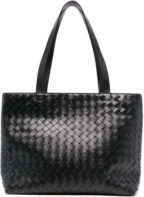 보테가 베네타 인트레치아토 가죽 스몰 토트 백