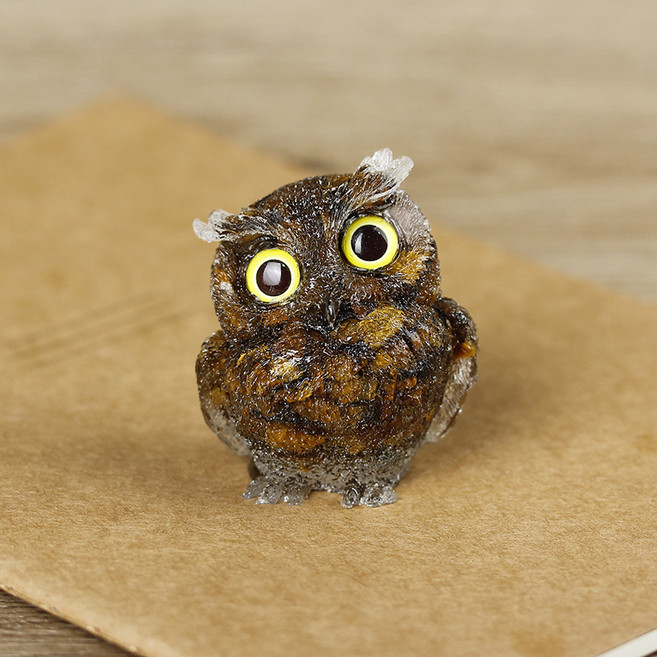 크리스털 부엉이 식탁 장식 금전운 세공품, 호안석