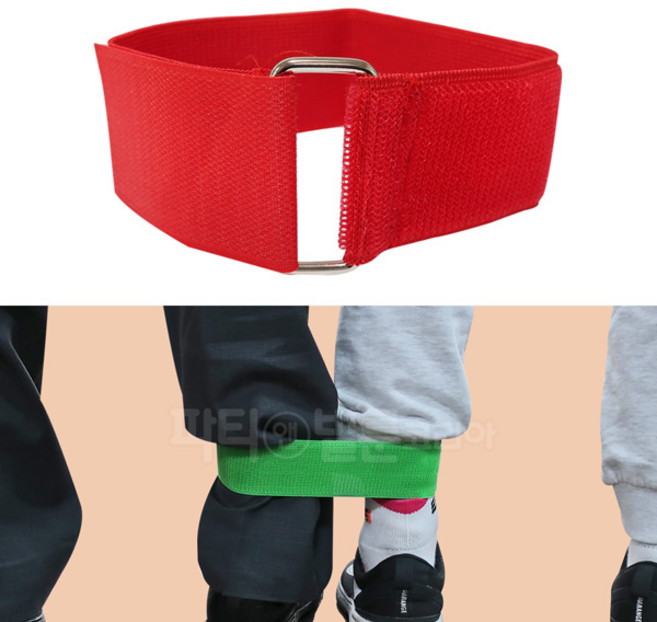 2인3각 달리기 밴드 발목 가을 운동회 이인삼각 체육대회 게임 도구, 레드, 1개