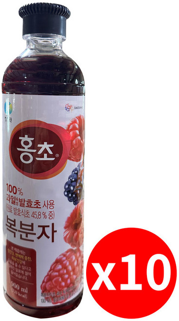 홍초 복분자 900ml 10개, 1개
